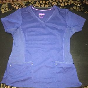 Purple Label by Healing Hands Yoga Scrub Top